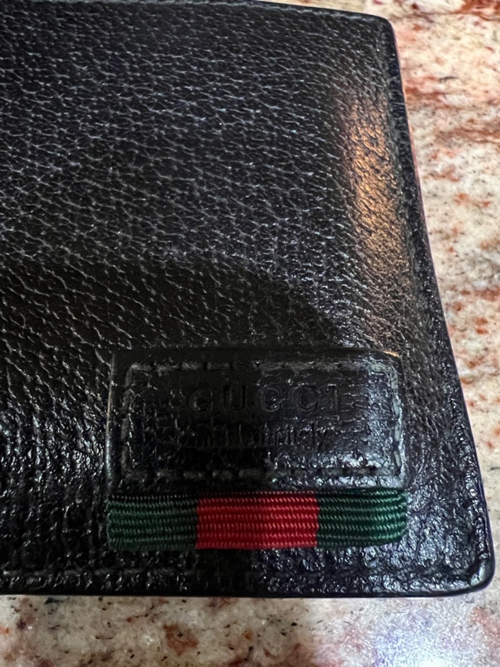 Gucci Black Leather Wallet with Signature Green-Red Accent - Picture 5 of 7